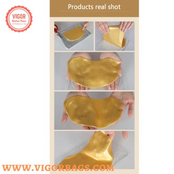 Gold 24k collagen neck mask sheet patch Moisturizer lifting anti wrinkle - Picture 6 of 12
